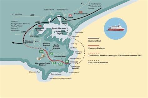 Swanage Railway map – Swanage.co.uk