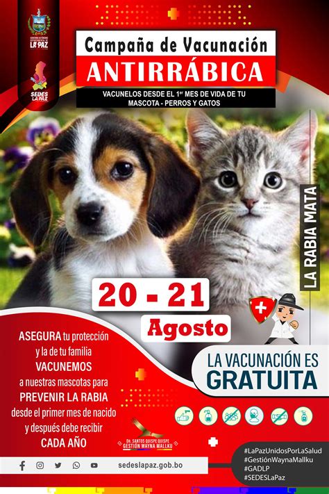 CAMPAÑA DE VACUNACIÓN ANTIRRÁBICA 2022 – SEDES LA PAZ