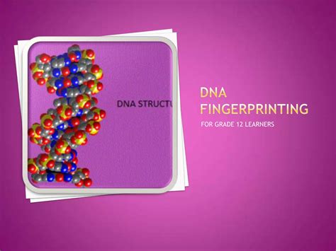 Dna Fingerprinting Ppt