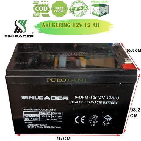 Jual Baterai Aki Kering UPS Aki Sepeda Listrik Panel Surya Sinleader