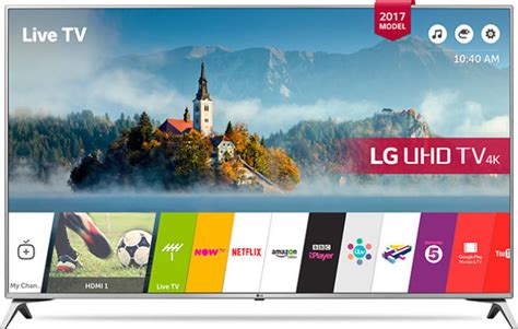 Series UJ651 of LG TVs