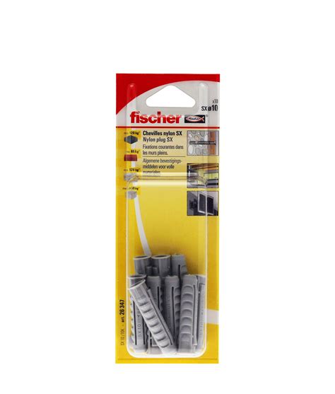 Fischer 090890 Blister tacos expansión nylon SX 10x50 K NV Leroy Merlin