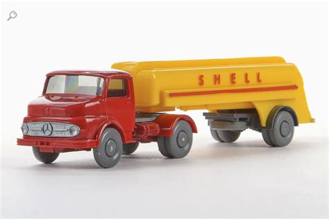 Wiking Modellarchiv Mercedes Benz L Shell Tanksattelzug