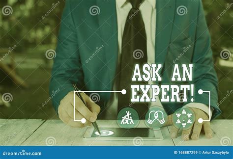 Conceptual Hand Writing Showing Ask An Expert Business Photo Text