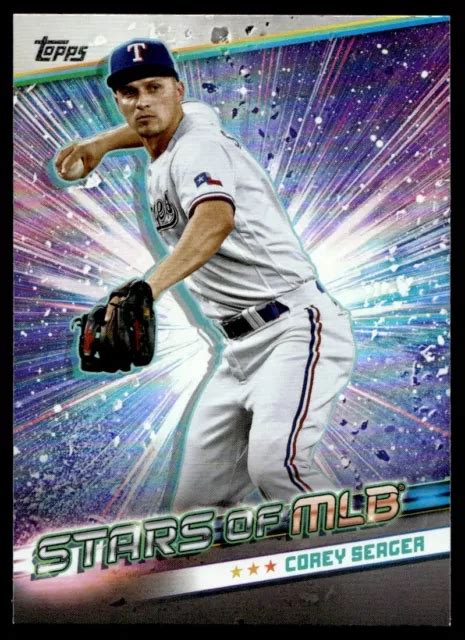 COREY SEAGER 2024 Topps Series 1 Stars Of MLB Carta Arcobaleno Lamina