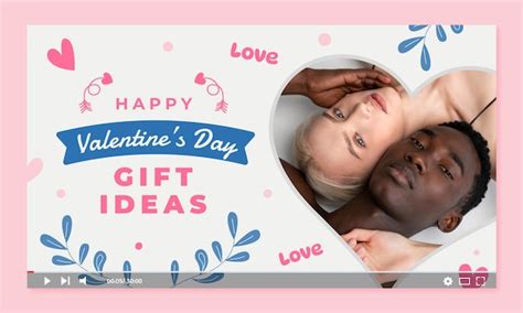 Premium Vector Valentines Day Celebration Youtube Thumbnail