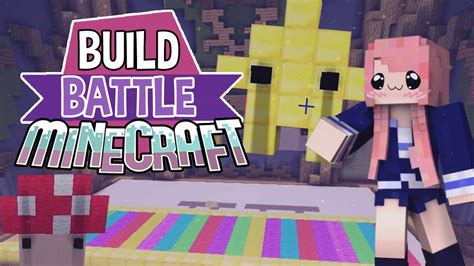 Rainbow Road Build Battle Minecraft Building Minigame Youtube