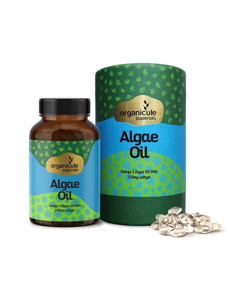 Organicule Vegan Omega 3 Algae Oil Dha 250mg Wellnest