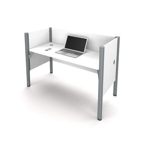 Bestar Pro Biz Simple Workstation With 3 Privacy Panels Benching Desk