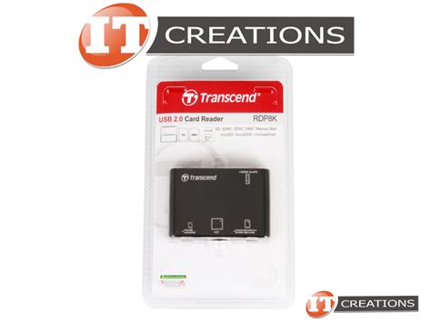TS-RDP8K-RETAIL - Retail - Transcend USB 2.0 Multi Card Reader SD ...