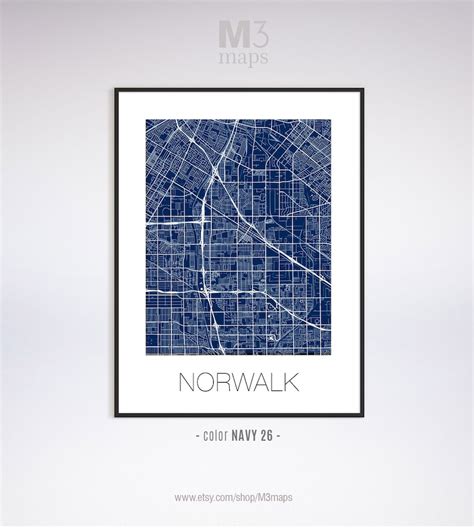 Norwalk California Norwalk CA Map Norwalk Map Norwalk - Etsy