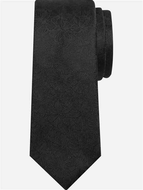 Egara Narrow Tonal Floral Tie Ties Mens Wearhouse