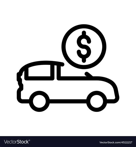 Car Loan Icon Royalty Free Vector Image Vectorstock