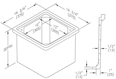 Pc1212ba12 Quazite Box 12 X 12 X 12 Ansi Tier 15