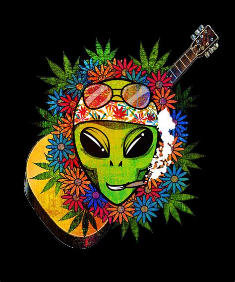 Alien Cannabis Outlaw Digital Art By Sheri Mcleroy Fine Art America