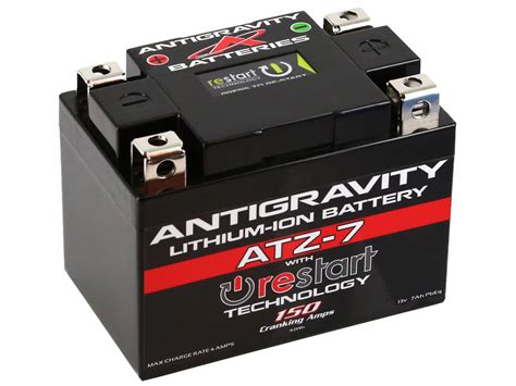 Antigravity Atz7 Re Start Lithium Motorcycle Battery 150 Ca Moto D Racing