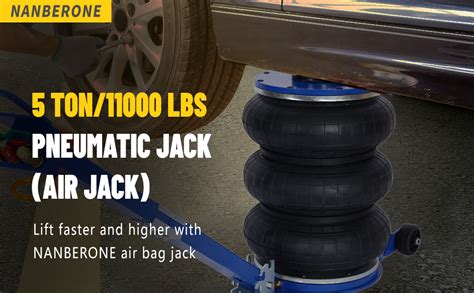 Amazon Air Jack 5 Ton 11000 Lbs Triple Bag Air Jack Pneumatic