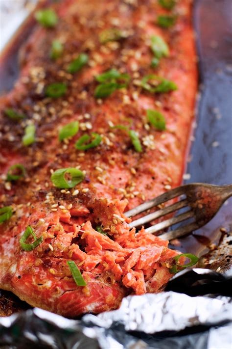 Sesame Ginger Baked Salmon in Foil Recipe | Little Spice Jar