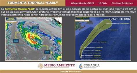 CONAGUA Clima On Twitter Seguimiento A La TormentaTropical Earl Que