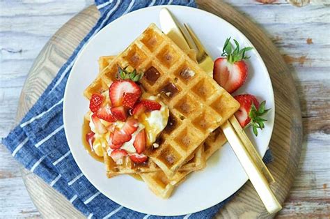 Old Fashioned Maine Sourdough Waffles Recipe King Arthur Baking