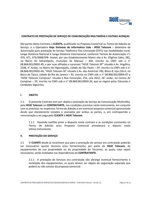 Pdf Contrato De PrestaÇÃo De ServiÇo De · Contrato De PrestaÇÃo De