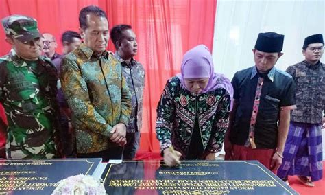 Gubernur Jatim Khofifah Resmikan Plts Atap Targetkan Net Zero