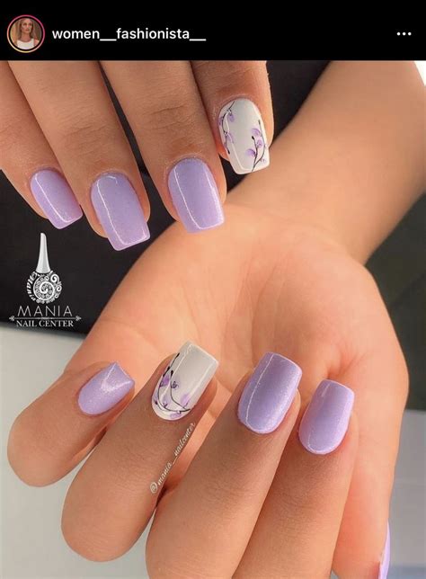 Pin by Yazmin on uñas in 2024 Lilac nails Gel nails Stylish nails art