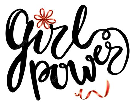 Caligrafía Y Fuente Girl Power PNG Garabatear O Niña PNG y Vector