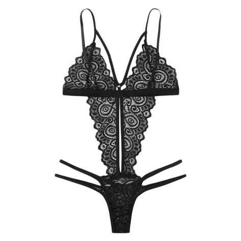 Ensemble De Lingerie Sexy Sous V Tements F Minins Sexy En Dentelle