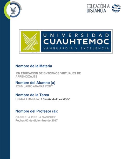 Pdf Nombre De La Materia Nombre Del Alumno A Nombre De La Tarea