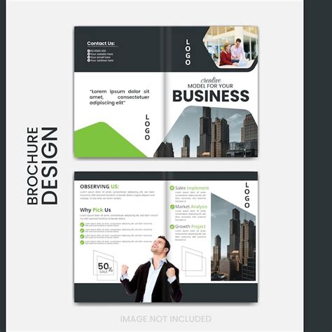 Premium Vector Bifold Brochure Or Company Profile Cover Design Template