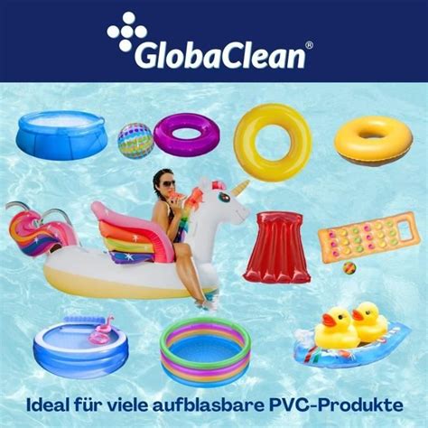 GlobaClean Kit de réparation de piscine Kit de réparation en vinyle