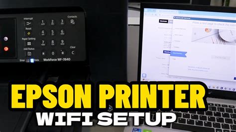 How To Connect Epson Printer To Wifi Network With Computer Youtube