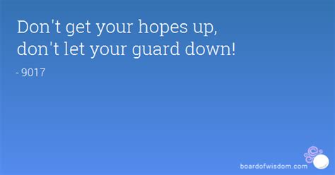 Dont Let Your Guard Down Quotes QuotesGram