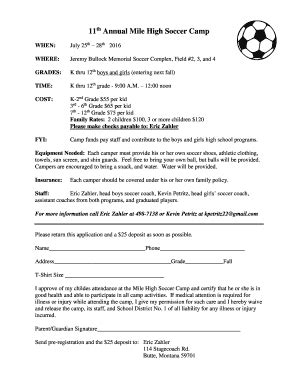 Fillable Online Registration Form Butte Sports Fax Email Print