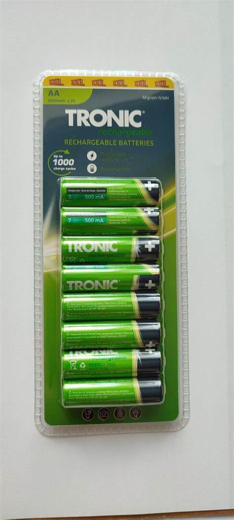 Tronic Eco Ni Mh Rechargeable Batteries Aa Aaa V Mah Mah