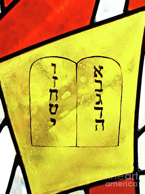 Stained Glass Ten Commandments Photograph By Larry Oskin Fine Art America