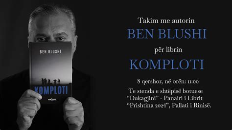 Takim Me Autorin Ben Blushi Për Librin Komploti” Te Stenda Dukagjini