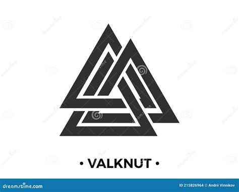 Norse Valknut Vector Illustration Cartoondealer