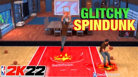 HOW TO DO GLITCHY DROP STEP SPIN DUNK IN NBA2K22 DUNK FROM 3PT LINE