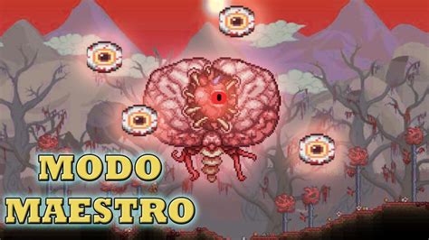 Terraria Como Derrotar Al Cerebro De Cthulhu Modo Maestro Master Youtube