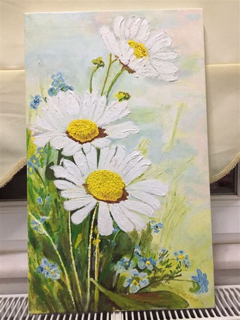 Daisy Painting Flower Art Painting Painting