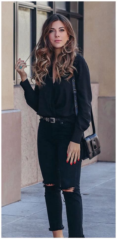 50 Chic All Black Outfit Ideas To Look Simple Educabit Stylish