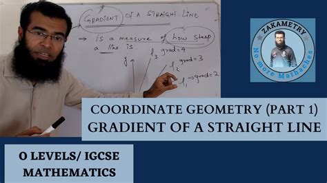 1 Coordinate Geometry Gradient Of A Straight Line O Levels 4024