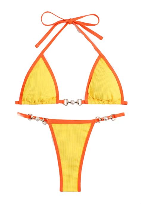 Buy Lycka Lyx European Lady Bikini Swimwear Yellow Online