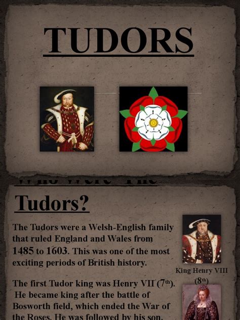 The Tudor Dynasty: A Brief Overview of the Tudor Kings and Queens Who ...