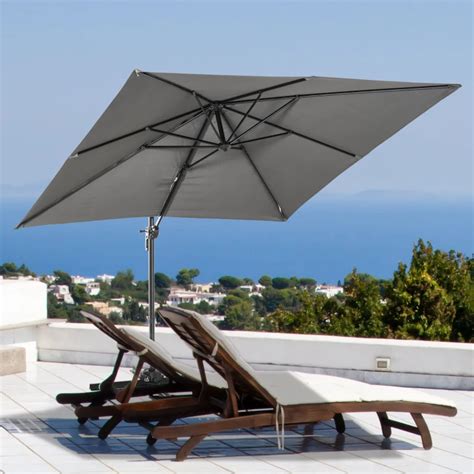 Outsunny X M Cantilever Roma Parasol Garden Sun Umbrella Canopy