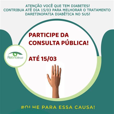 At De Mar O Participe Da Consulta P Blica Para Atualiza O Do Pcdt