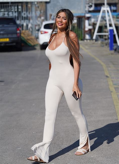 Chloe Ferry Goes Braless In A Skintight White Jumpsuit In Newcastle After Partying In Marbella