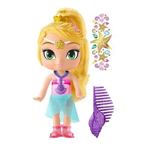 Fisher Price Shimmer And Shine Fésülhető Baba Genie Beach Leah 15 Cm